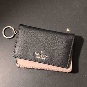 Kate Spade Black and Tan Small Wallet